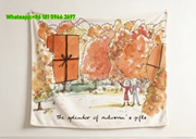 Hermès Autumn Gift Box Forest Flannel Throw Blanket IMG_5381